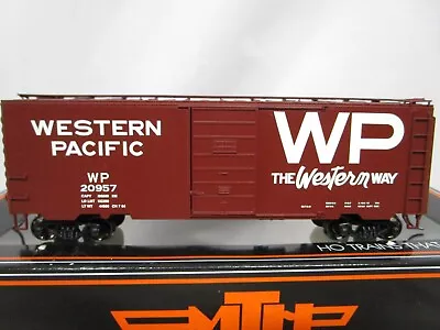 MTH HO Scale WP Western Pacific Way 40' PS1 Box Car #20957 NOS 85-74133 • $28.90