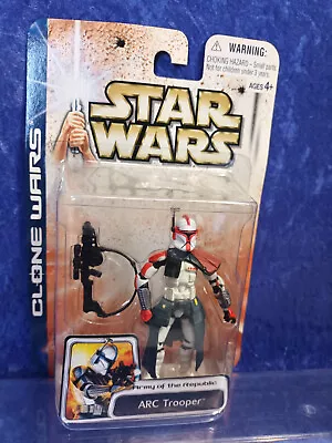 Star Wars Clone Wars 2003 MOC ARC Trooper Red Army Of The Republic • $50