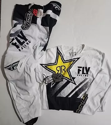 Nwt Fly Racing Kinetic  Jersey Riding Gear Combo Moto Mx Atv Pant Sz 32 Jersey M • $139.99