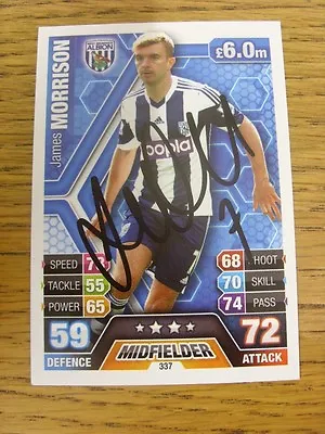 2013/2014 Autograph: West Bromwich Albion - Morrison James [Hand Signed 'Topps • £3.99