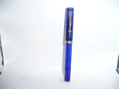 Sheaffer White Dot No-Nonsense Transparent Blue  Cartridge Fill Pen-Italic Fine • $20
