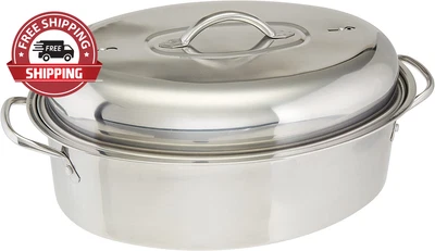 $57.95 • Buy Cook Pro All-In-1 Stainless High Dome Roaster And Fish Poacher, 23-Pound