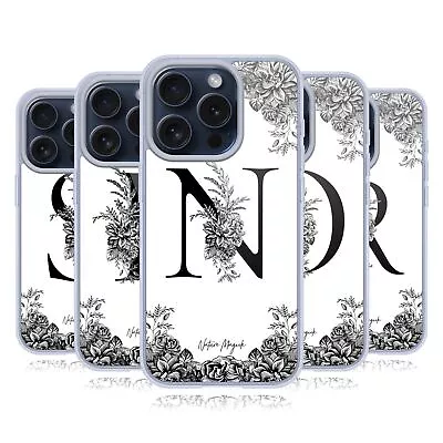 NATURE MAGICK B & W FLORAL MONOGRAM 2 GEL CASE COMPATIBLE WITH IPHONE & MAGSAFE • $24.95