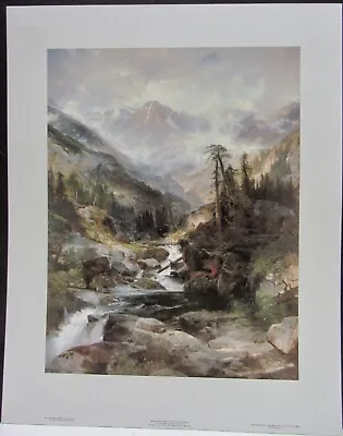 MOUNTAIN OF THE HOLY CROSS THOMAS MORAN MILL POND PRESS 1977 PRINT 20 By 16 NOS • $16.99