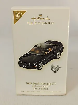 Hallmark 2009 Ford MUSTANG GT 45th Anniversary SPECIAL Edition Ornament NIB T8 • $49.70