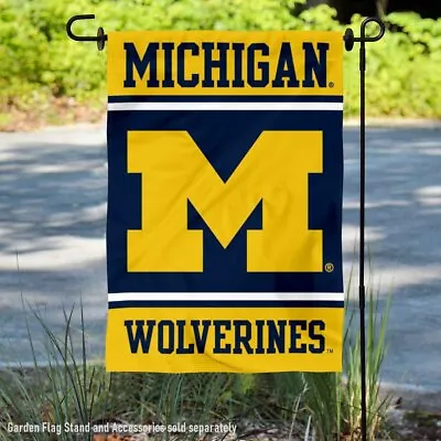 Michigan Team University Wolverines Garden Flag And Yard Banner • $16.95