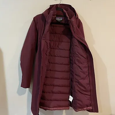 Patagonia Tres Down 3 In 1 Parka H2no Chicory Red Women's Size XL • $399