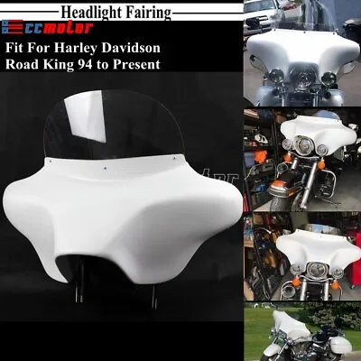 Batwing Outer Fairing Windshield For Harley Road King FLHR 6 X9  In Stereo Setup • $516.80