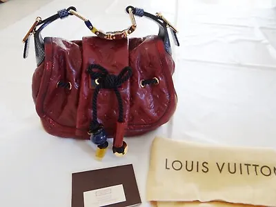 Louis Vuitton Kalahari Shoulder Bag PM Red Leather New   2009 COLLECTOR • $2400