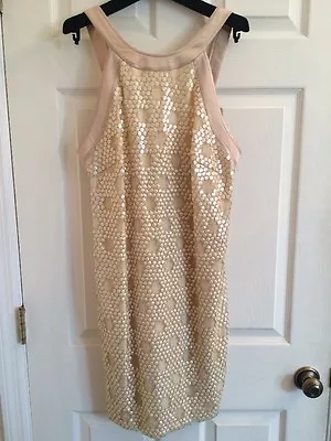 MARTIN GRANT Ivory Embellished Sexy Cocktail Dress Large ORIG $1600 EUC BARNEYS • $229.50