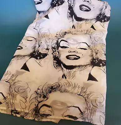 Marilyn Monroe Scarf Black & White Wearable Art Graphic Large Shawl Wrap 28 X 64 • $21.15