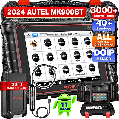 2024 Autel MaxiCOM MK900BT PRO Auto Diagnostic Scanner Tool 40+ Reset + MV108S • $661