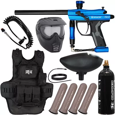 New Spyder Fenix Heavy Gunner Paintball Gun Package Kit - Blue • $266.65