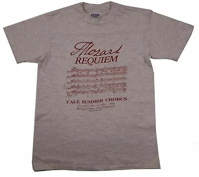 MOZART REQUIEM Yale Summer Chorus Concert 1991 Vintage T Shirt USA Made Medium • $49.99