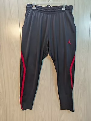 Nike Air Jordan Dri-Fit Jumpman Warm Up Track Pants Kid Youth Sz 2XL Black Red • $22.95