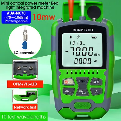 10KM Optical Power Meter Visual Fault Locator Integrated Machine OPM VFL 10MW • $23.60