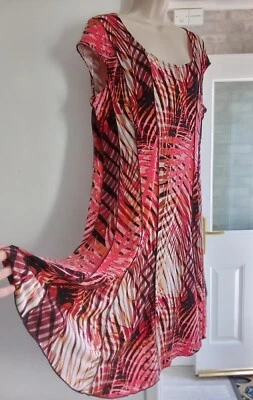£7.99 • Buy Dress By Roman Stretch Wedding Guest Cocktails Size 16 Flared