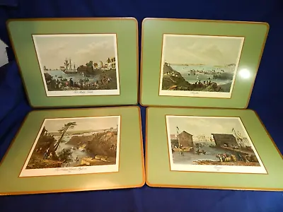 Vintage Set Of 4 De Luxe Finish Pimpernel Placemats English Water Scenes 12 X9  • $16.95