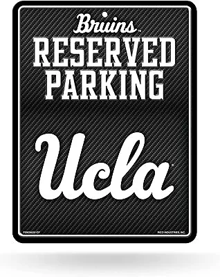 UCLA Bruins Metal Parking Novelty Wall Sign 8.5 X 11 Inch Carbon Fiber Design... • $16.79