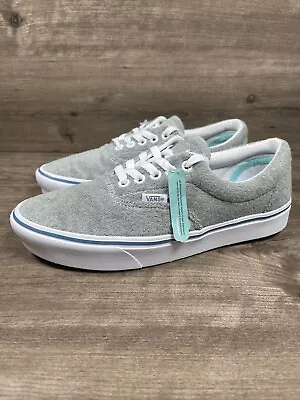 Vans Comfy Cush Era Light Green And White Sneaker Womens Size 8.5 Tennis Shoes • $55