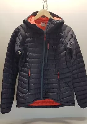 Rab Microlight Alpine Womens Nikwax Down Jacket Blue And Orange UK 12 0341 • £74.99