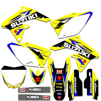 Suzuki RMZ 450 Graphics Decal Deco Kit 2008-2017 MSG US WITH YOUR NAME & NUMBER • $99.99