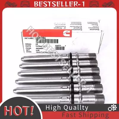 For 6 NEW CUMMINS INJECTOR CONNECTOR TUBES FOR DODGE DIESEL 5.9L 6.7L 4929864 US • $46.99