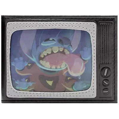 Lilo & Stitch Alien Hawaiian Costume TV Channel Black Bi-Fold ID Card Wallet • £19.99