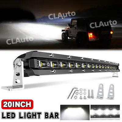 6D 20  Curved Spot Beam Bumper LED Light Bar For 99-15 Ford F250/F350 Super Duty • $91.99