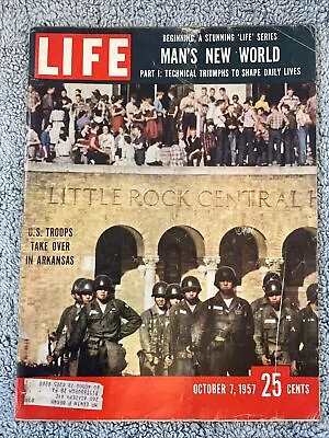 Life Magazine October 7 1957 U.S. Troops Take Over In Arkansas Man’s New World • $24.99