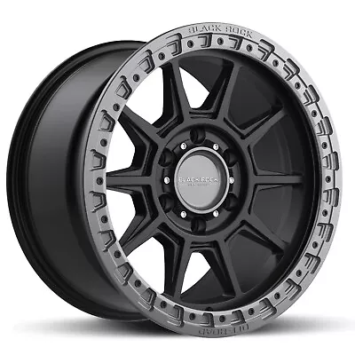 17  Wheels For Nissan Navara Np300 Black Rock Gunner Black Grey Rims For Navara • $1689