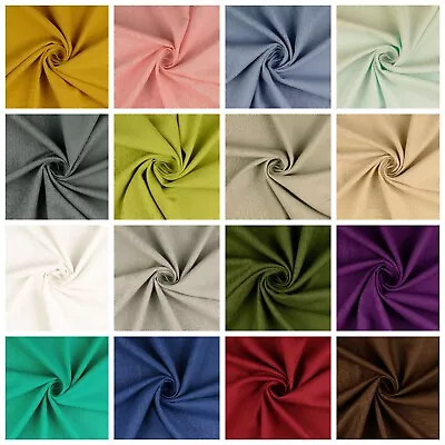 Pure Washed 100% Linen Fabric Soft Breathable Decor Curtain Dressmaking Material • £62.99