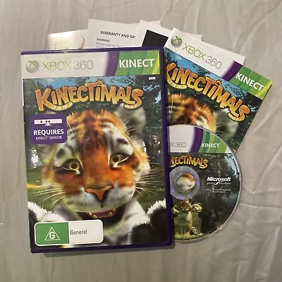 Kinectimals Xbox 360 Game + Manual *FREE SHIPPING* Kinect Xbox Games PAL VGC • $5.85