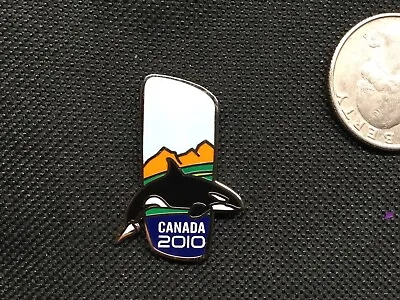 2010 Vancouver Olympics Lapel Pin - Sponsor - At&t Orca Killer Whale • $9.31