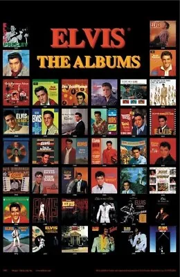 ELVIS PRESLEY ~ ALBUM COVERS 22x34 MUSIC POSTER King Of Rock NEW/ROLLED! • $6.80