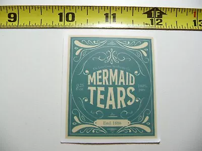 Mermaid Tears Decal Sticker Witchcraft Potion Spell Witch Goth Label Funny • $2.49