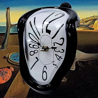 Melting Clock Salvador Dali Watch Melted Clock For Decorative Home Office She... • $23.48