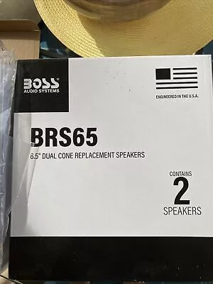 BOSS AUDIO SYSTEMS 80W Peak Power BRS65 6.5  165mm Dual Cone Replacement Speaker • $20