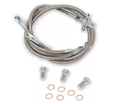 Streamline Steel Braided Front Brake Lines Stock Length Clear Yamaha YFZ450 • $66.45