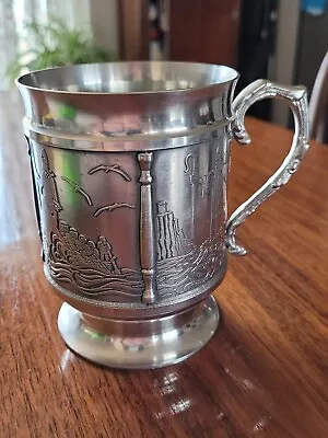 Vintage Mullingar Pewter Ireland St Patrick Tankard Beer Mug • $22