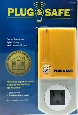 Plug & Safe Motion Sensor Detector Wireless Home Theft Security System PS8 • $5