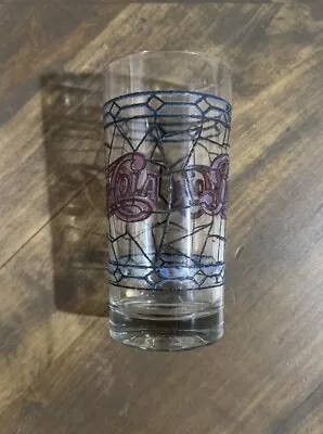 Vintage Pepsi-Cola Tiffany Style Stained Glass 12oz. Drinking Glass • $6