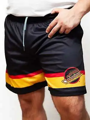 Vancouver Canucks Retro Alternate Mesh Hockey Shorts • $44.99