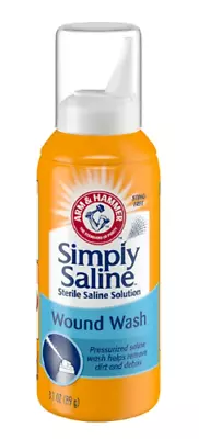 Arm & Hammer Simply Saline Wound Wash 3.1 Oz 022600085539VL • $26.53