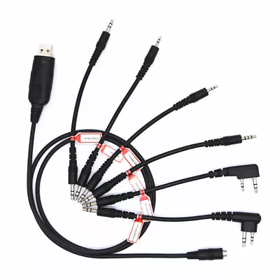 6in1 USB Programming Cable&Driver CD For YAESU VERTEX FT-10R FT-40R FT-50R 60R • $14.92