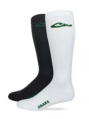 Drake Mens Lightweight Seamless Toe Liner Socks 2 Pair Pack • $11.99