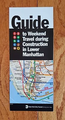 2005 Nyc Subway Mta Nycta Guide Weekend Travel Construction Manhattan Brochure • $9.99