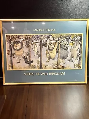 Maurice Sendak Where The Wild Things Are Framed Poster 1963 Peaceable Kingdom • $58.47