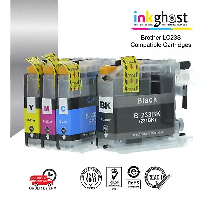 $5.50 • Buy Inkghost LC231 LC233 Ink Cartridge For Brother Printer DCP-J4120DW MFC-J4620 DW