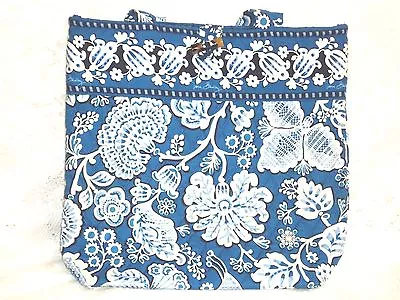 Vera Bradley In Blue Lagoon Tote   Cotton Multi-Color NWT $42 • $42